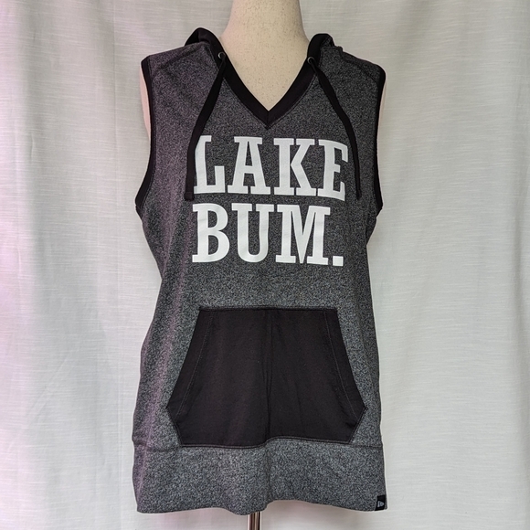 New Era Racerback Lake Bum Hooded‎ Tank Top - Picture 1 of 6